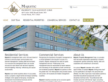 Tablet Screenshot of majesticpropertymgt.com